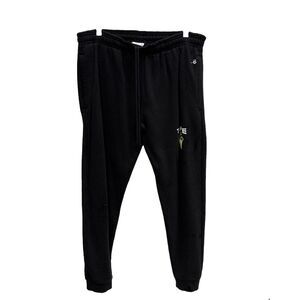 Badger Sport Black Jogger Sweatpants Men L  Cotton Blend True Lacrosse UT Flaws